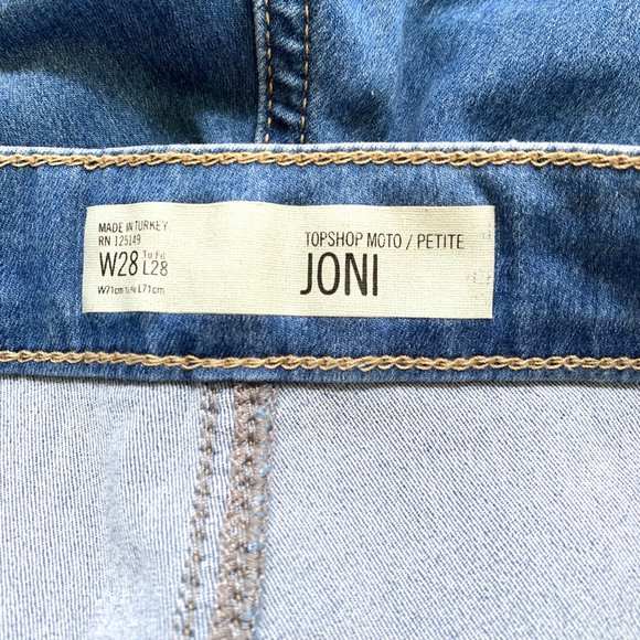 Topshop Light Blue Joni Jeans 28x28 - Picture 7 of 8